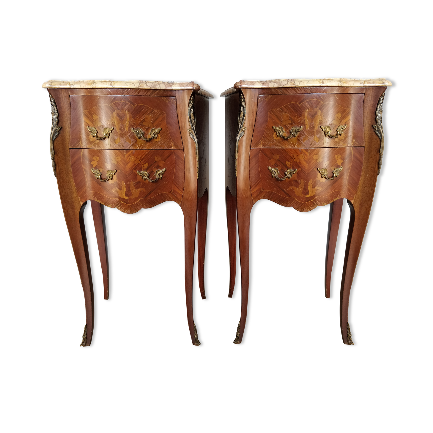 Pair of bedside tables- Louis XV style
