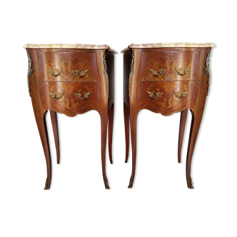 Pair of bedside tables- Louis XV style