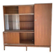Vintage Scandinavian teak bookcase, vintage teak wardrobe