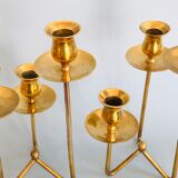 Pair of Danish brass candlesticks