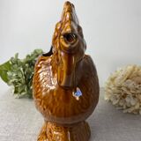 Poet Laval ceramic rooster pitcher