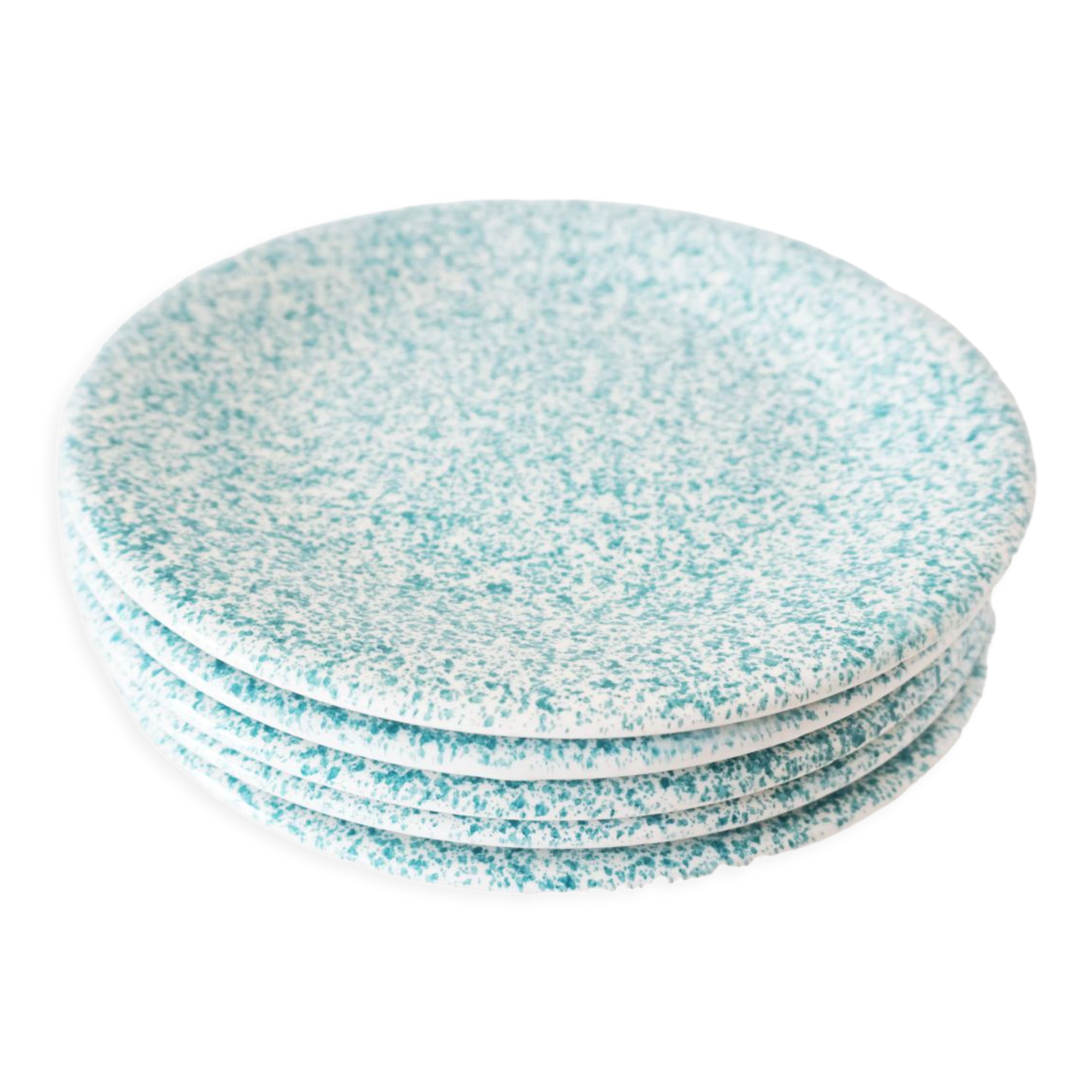 Set of 5 Italian plates Ceramica Dalia Castelforte