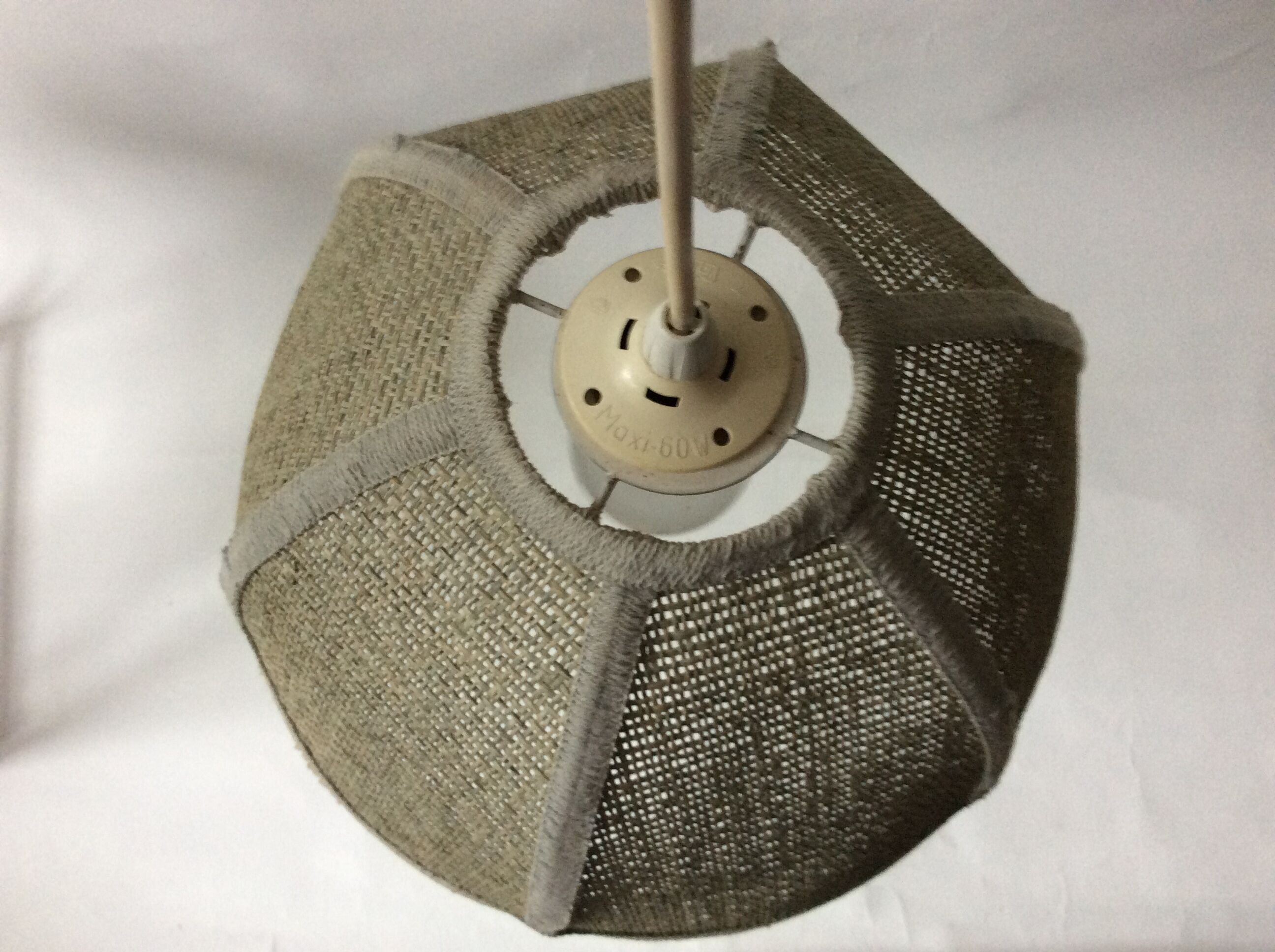 Vintage jute flower hanging