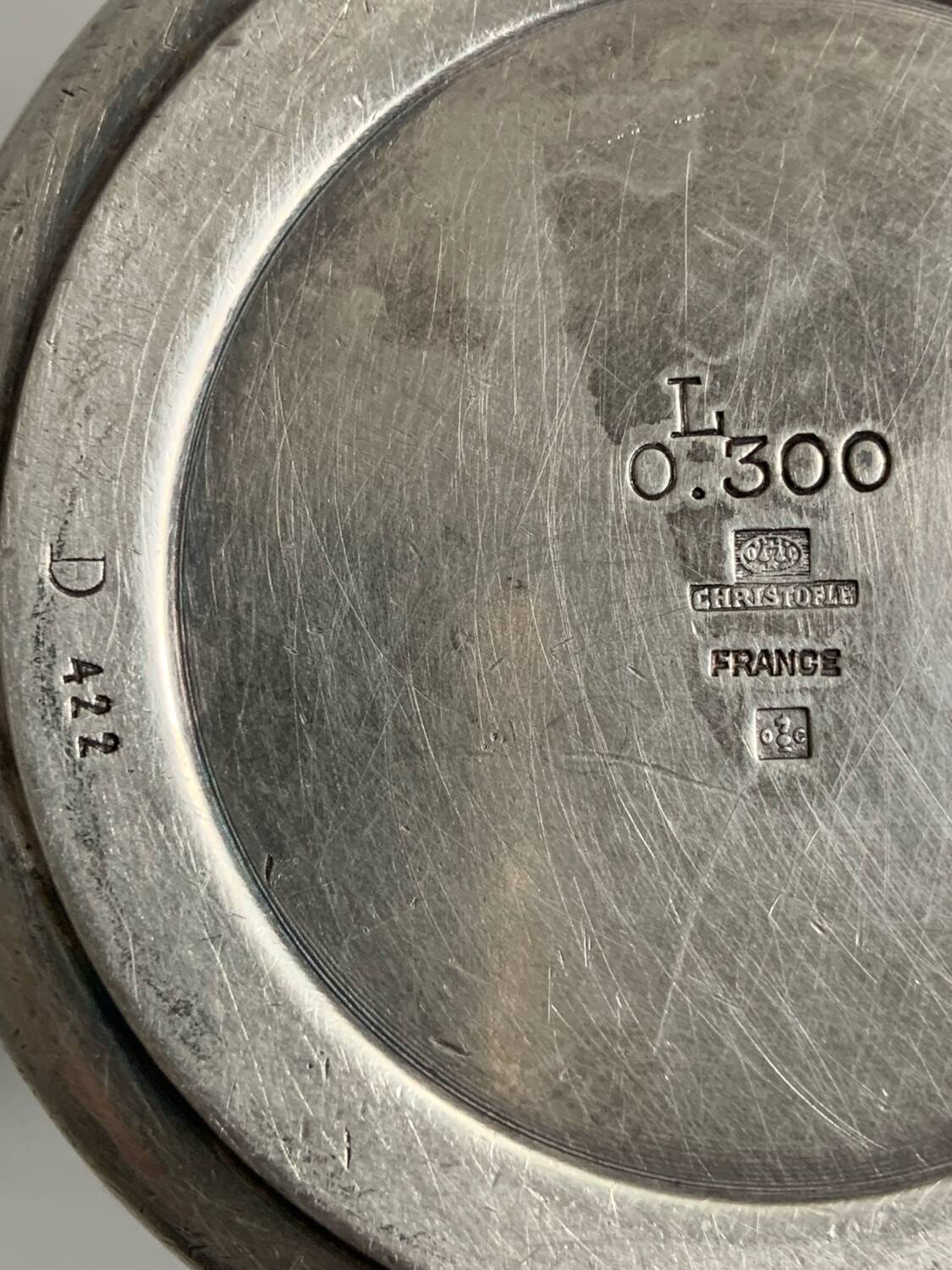 Christofle hotel coffee pot / milk jug - silver-plated metal - 30cl