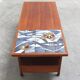 Walnut coffee table with ceramic tile by Jos De Mey for Van Den Berghe-Pauvers, 1960s