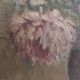 Vintage French oil painting of chrysanthemums