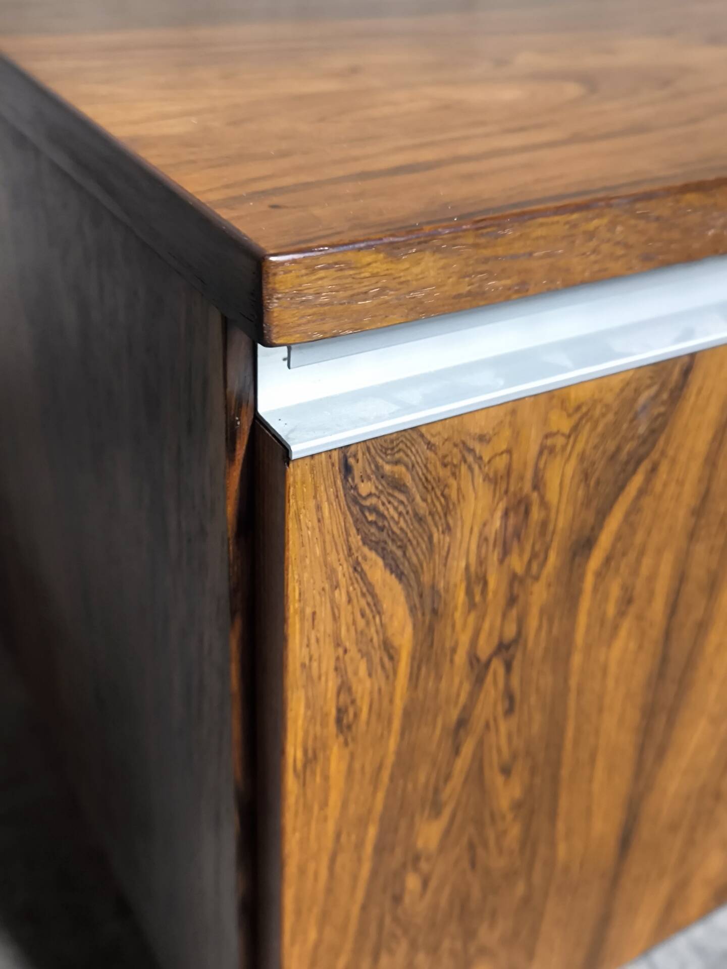 Vintage Scandinavian enfilade from the 1960s in rosewood.