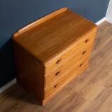 Vintage jentique solid ash chest of drawers