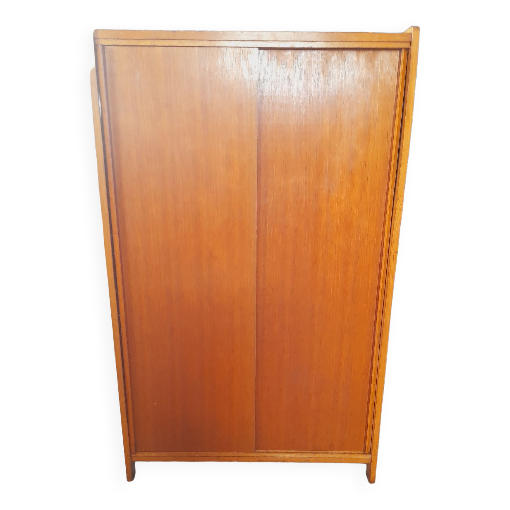 Vintage light sliding cabinet 50s