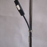 Black vintage IKEA adjustable floor reading lamp - Stilnovo inspired design from the 1980s.