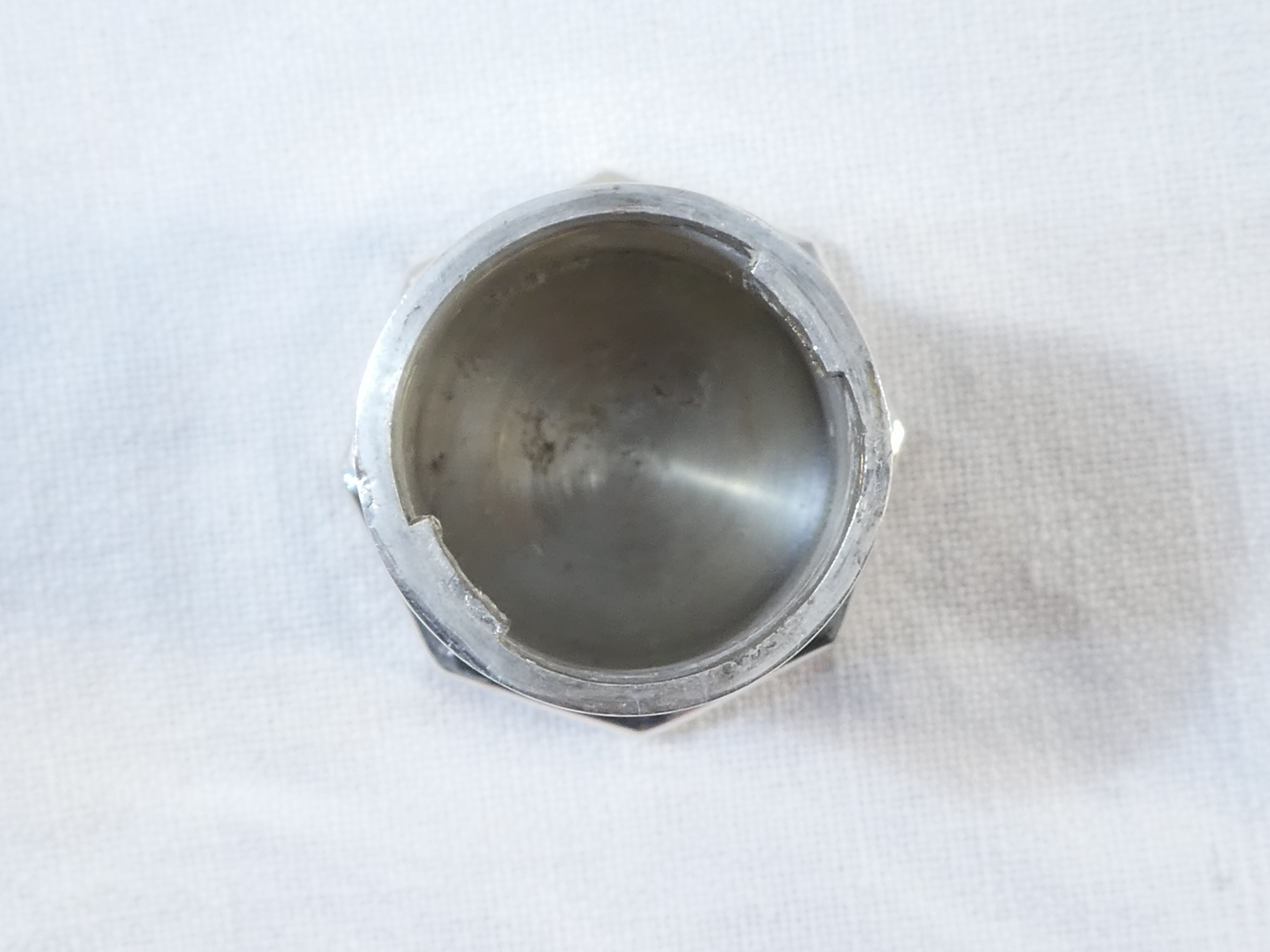 Christofle salt and pepper salt and pepper in silver metal