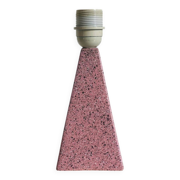 Pied de lampe en porcelaine de Bruxelles effet terrazzo
