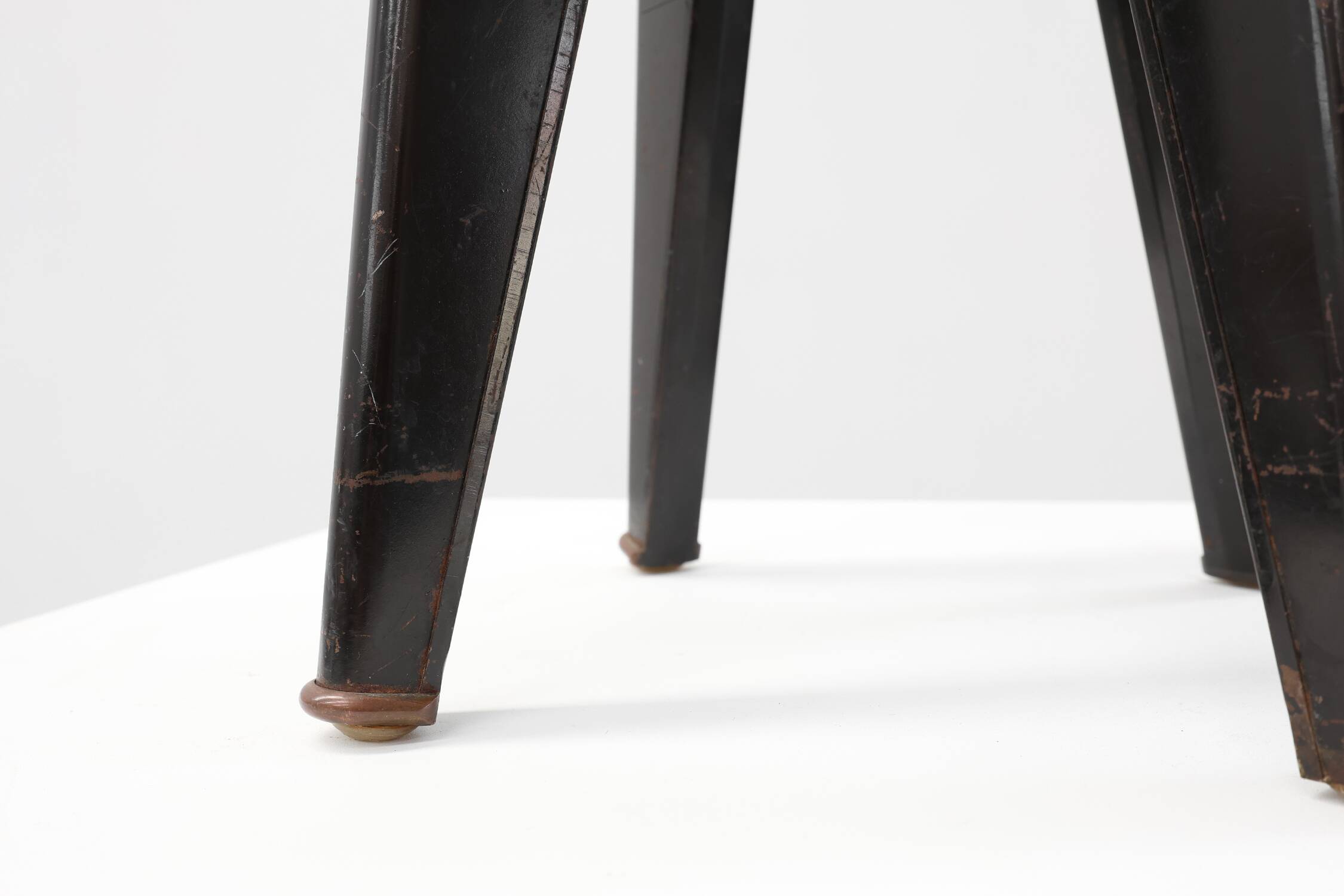 Iconic Clemenceau stool by André Domin and Marcel Genevière, France  1957