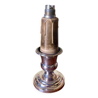 Silver metal lamp base