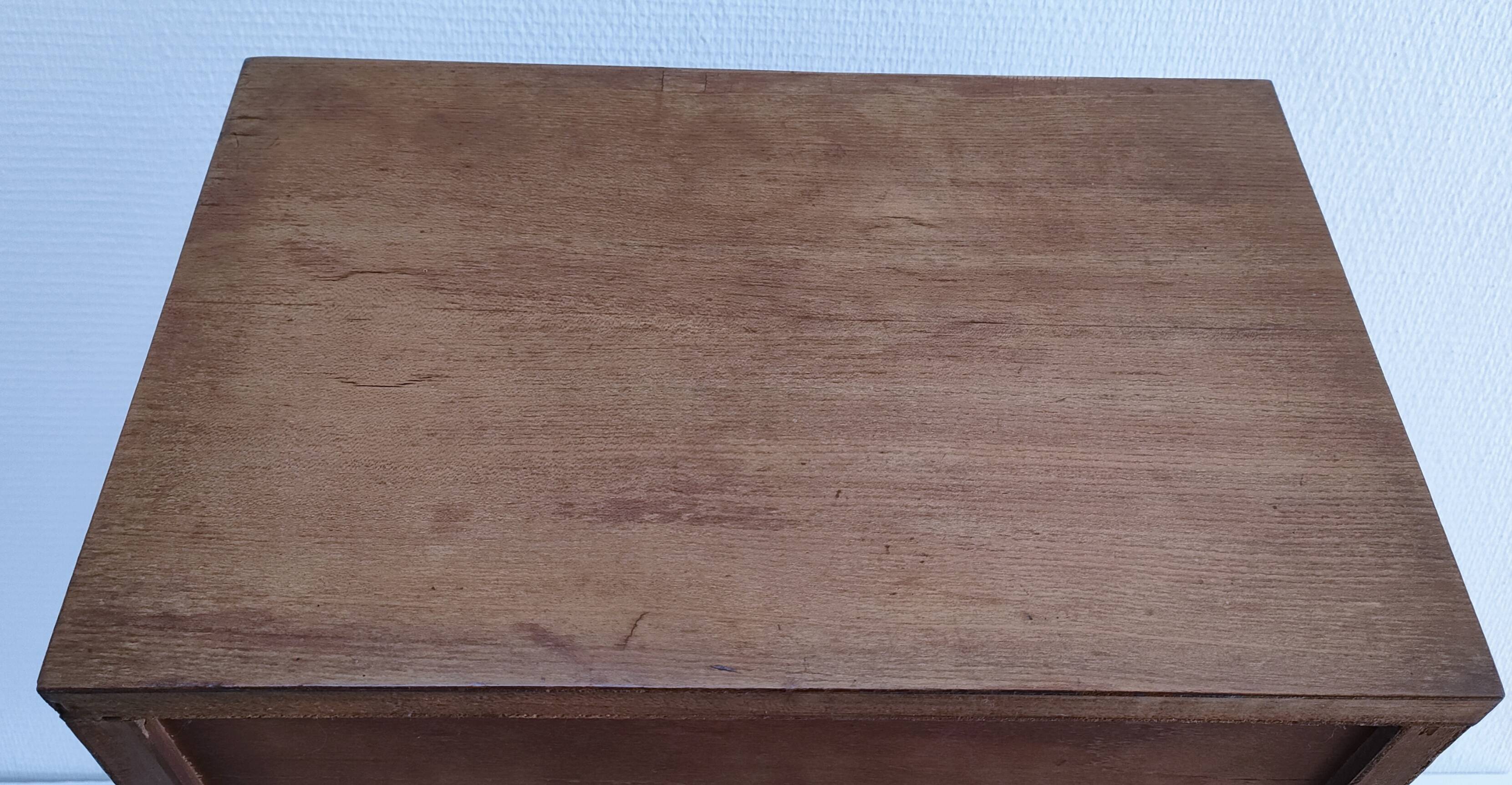 60s designer wooden bedside table