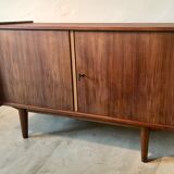 Low buffet vintage 1960 walnut blond