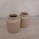 Lot de 2 pots en grès émaillé