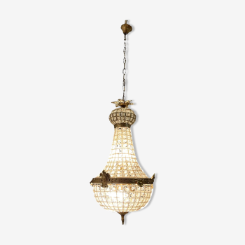 Crystal brass chandelier