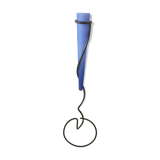 Metal floor vase/soliflore