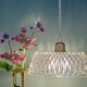 Vintage square glass pendant light - tableware collection -