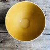 Old faceted bowl with polka dot pattern from the Sarreguemines earthenware factory