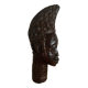 African wooden bust sculpture