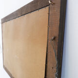 Mirror with coloured glass frame, Italy, circa 1950.