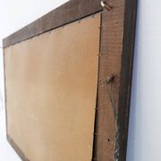 Mirror with coloured glass frame, Italy, circa 1950.