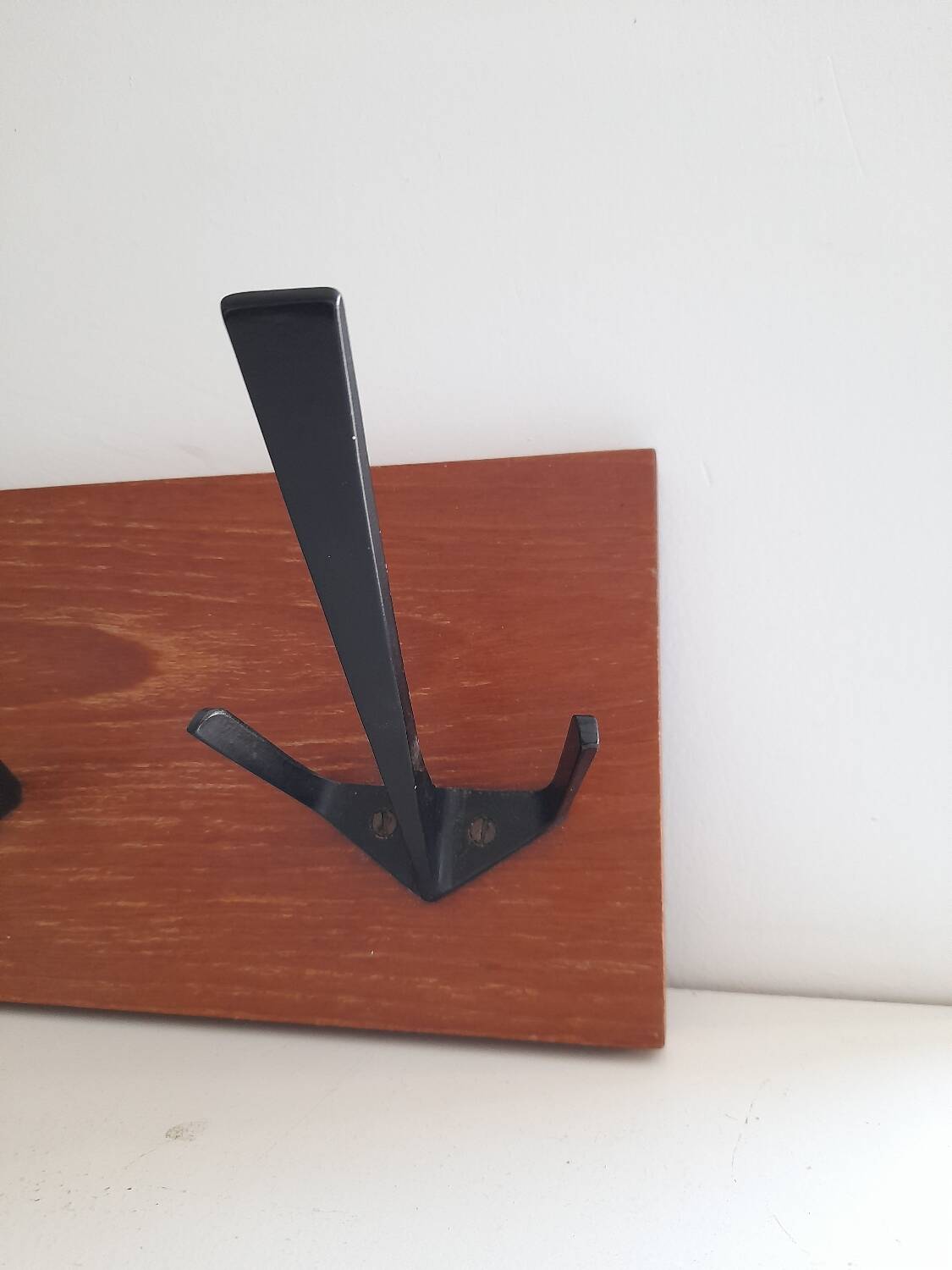 Teak coat hook from the 60s