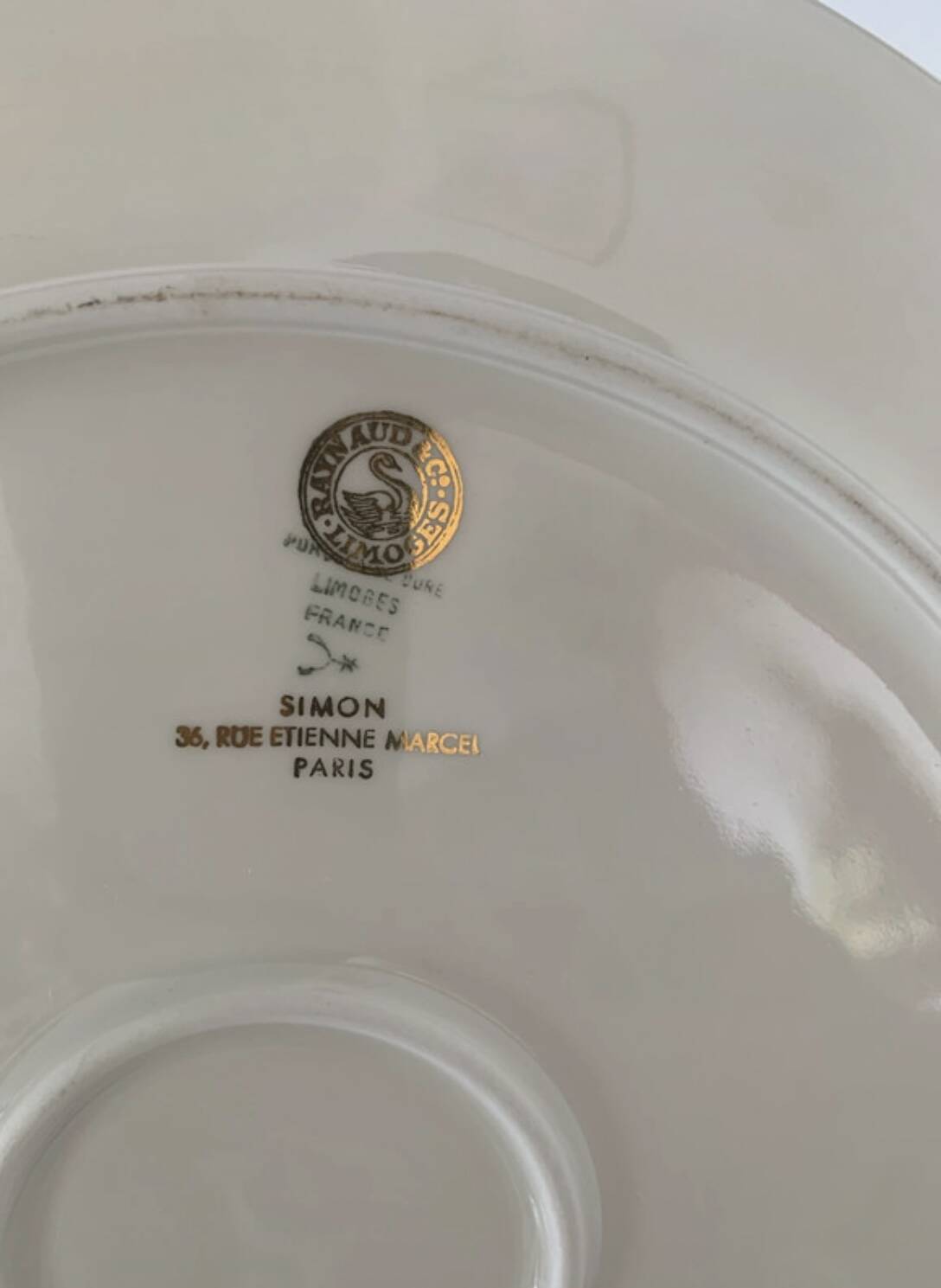 Set of 2 Limoges porcelain dishes