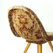 Midcentury Shell Chair By Miroslav Navratil In Original Velvet, Czechoslova