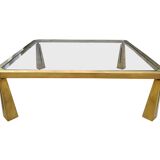 Bronze coffee table by Peter Ghyczy, 1970s