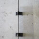 Vintage smoked glass and bronze fire screen by Anton Prinner
