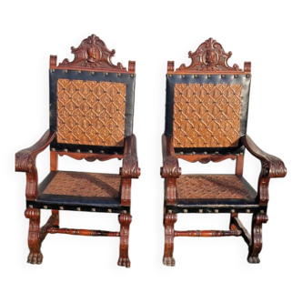 Fauteuils style espagnol