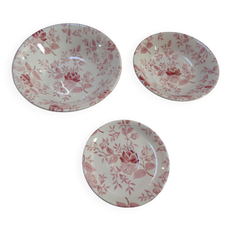 Dishes and plate England Ironstone Made in England