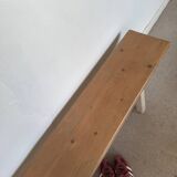 Vintage solid wood farmhouse bench