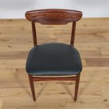 Chaises mid-century en palissandre, danemark, set de 4