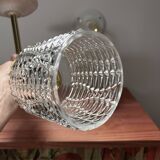 Paire d’appliques murales globes verre seventies