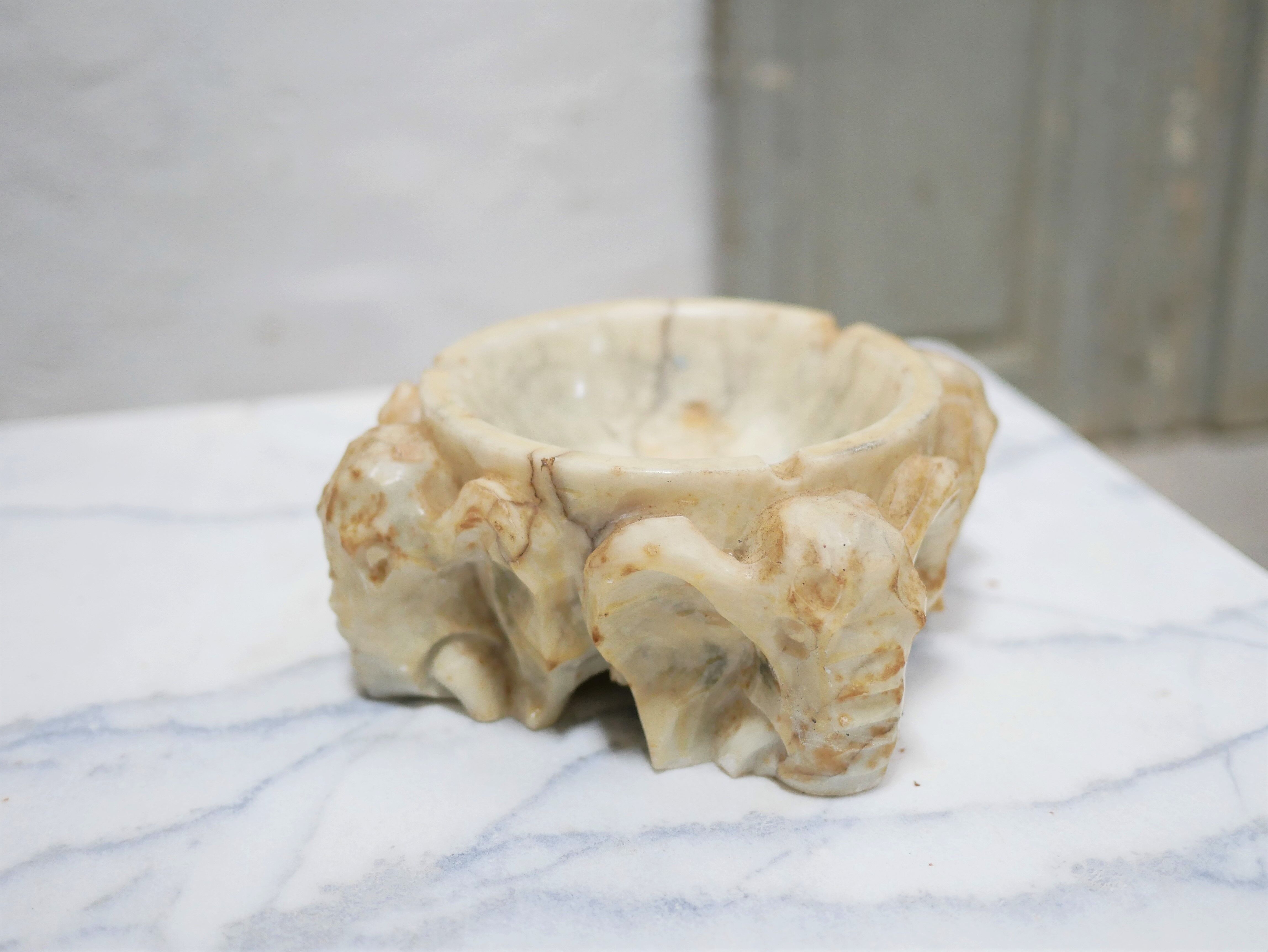 Vintage ashtray in alabaster