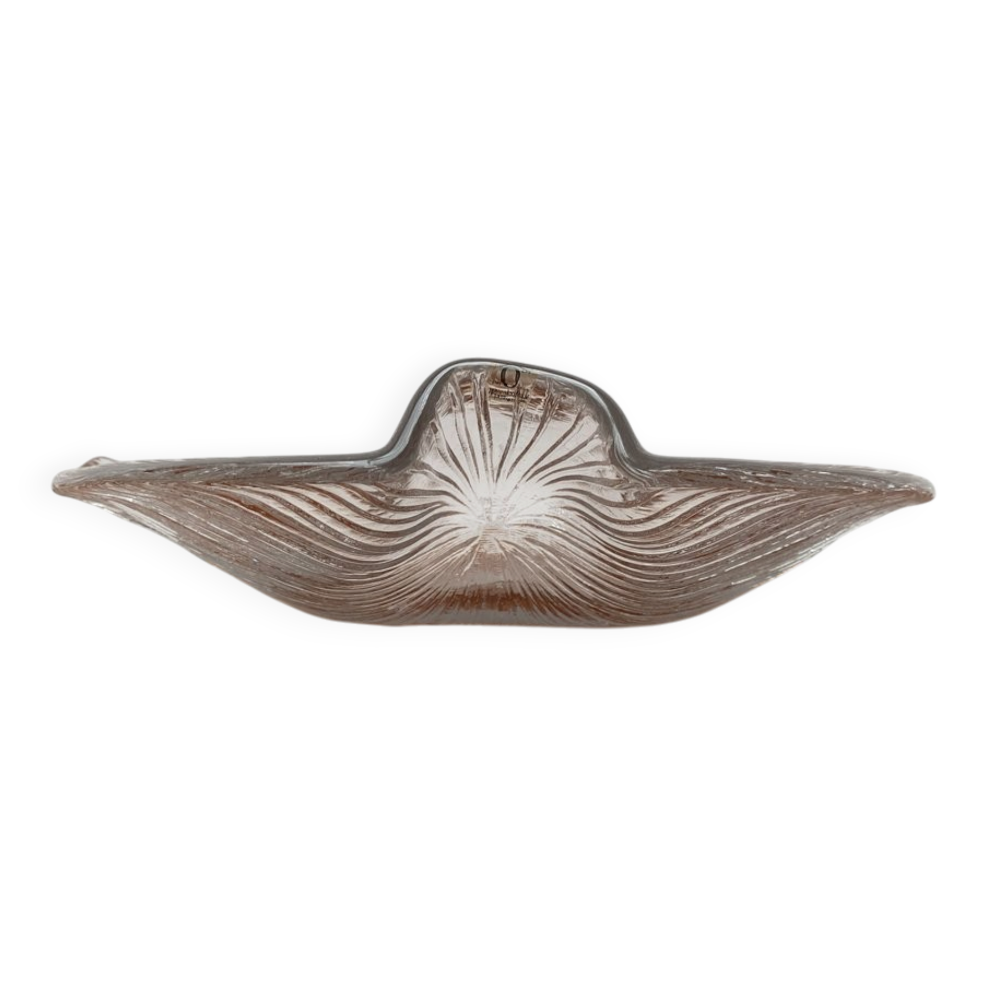 Vintage Swedish Glass Bowl from Pukeberg Glass, 1970s