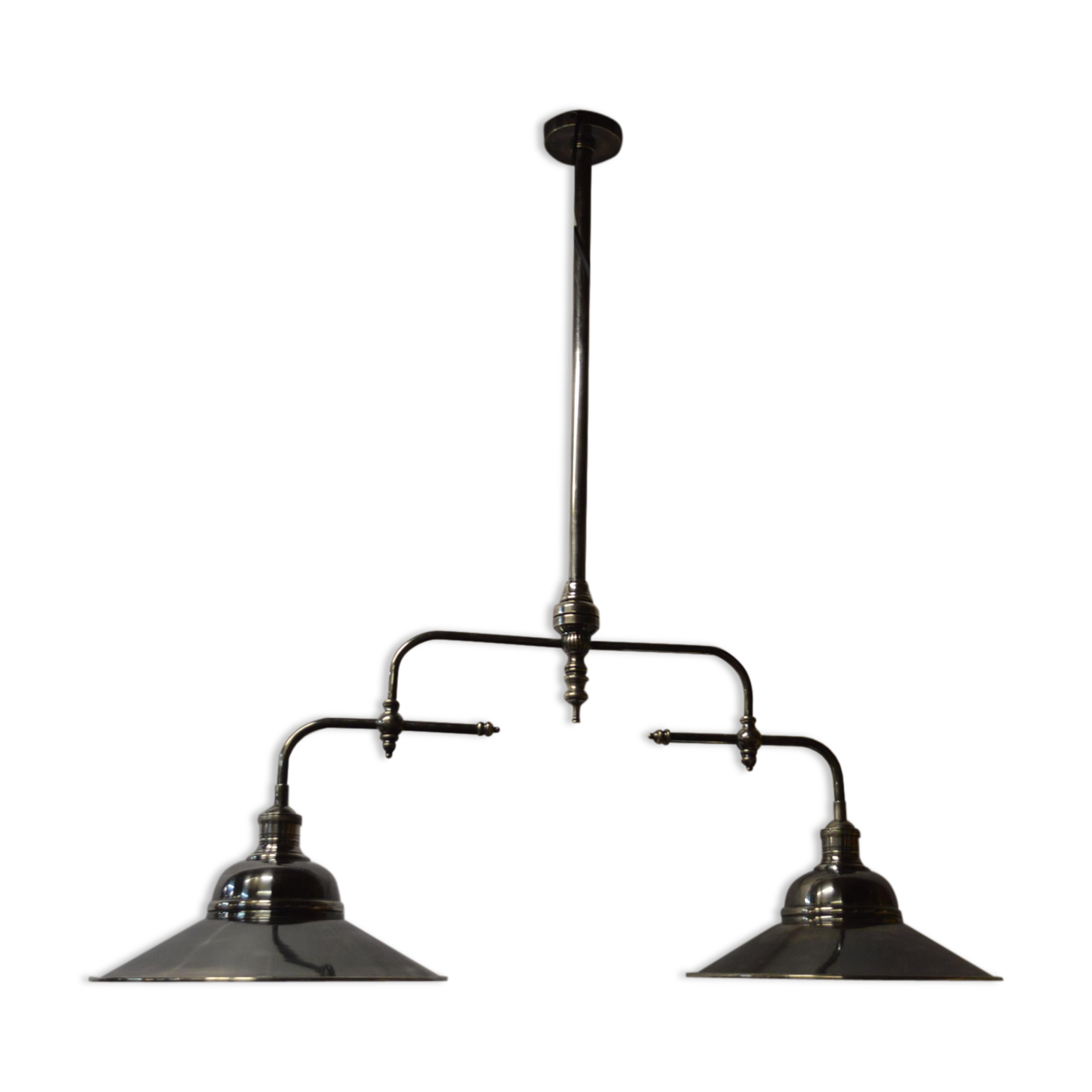 Billiards chrome brass chandelier