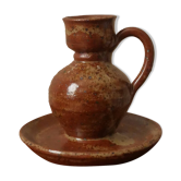 Soliflore candle holder in vintage stoneware ceramic handmade pottery Scandinavian country spirit