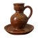 Soliflore candle holder in vintage stoneware ceramic handmade pottery Scandinavian country spirit