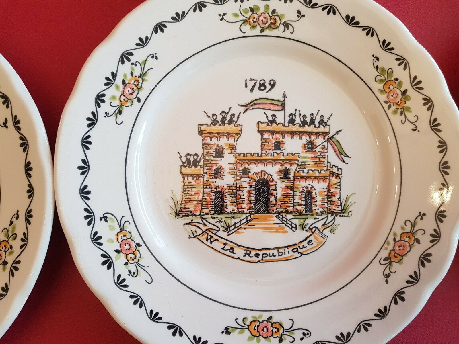 6 assiettes révolutionnaire révolution française 1789 - C.B.M. CBM