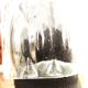 Transparent glass chandelier conical shape painted metal stucture