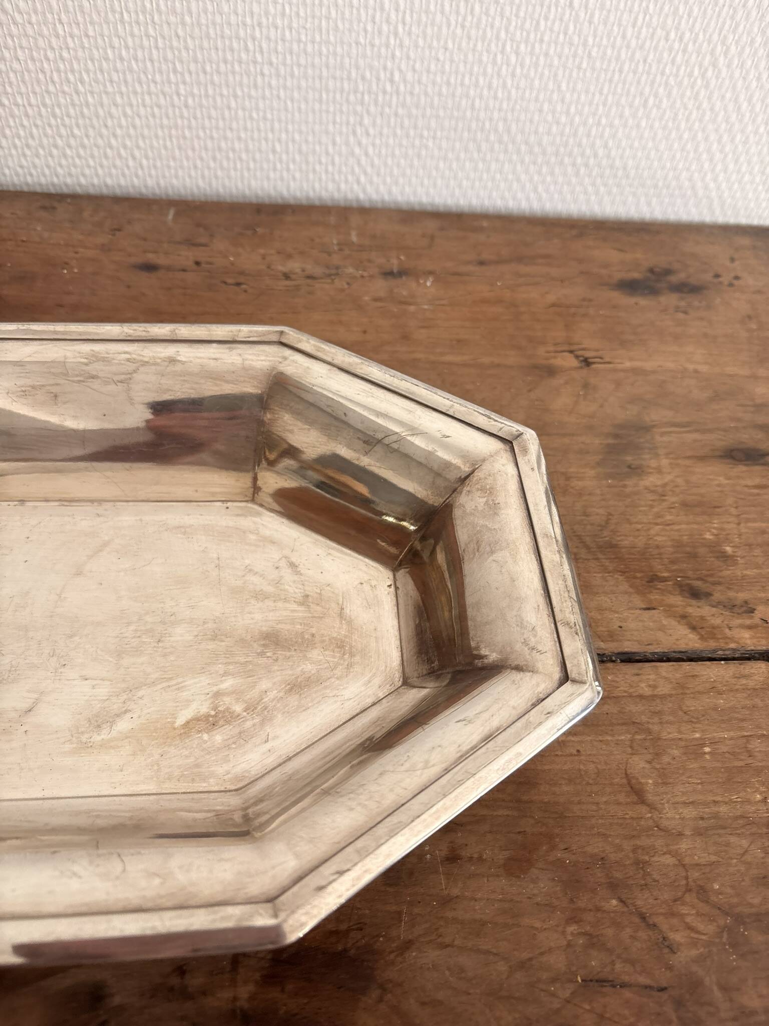 Silver Metal Fruit Bread Basket Christofle Gallia