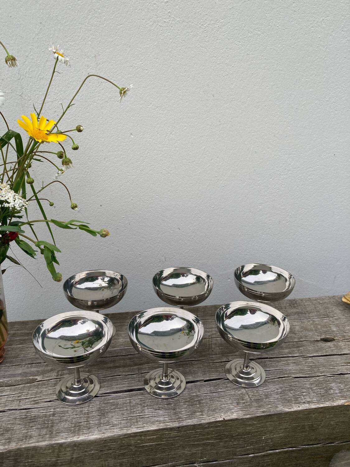 6 stainless steel bowls Rémy Letang 1970