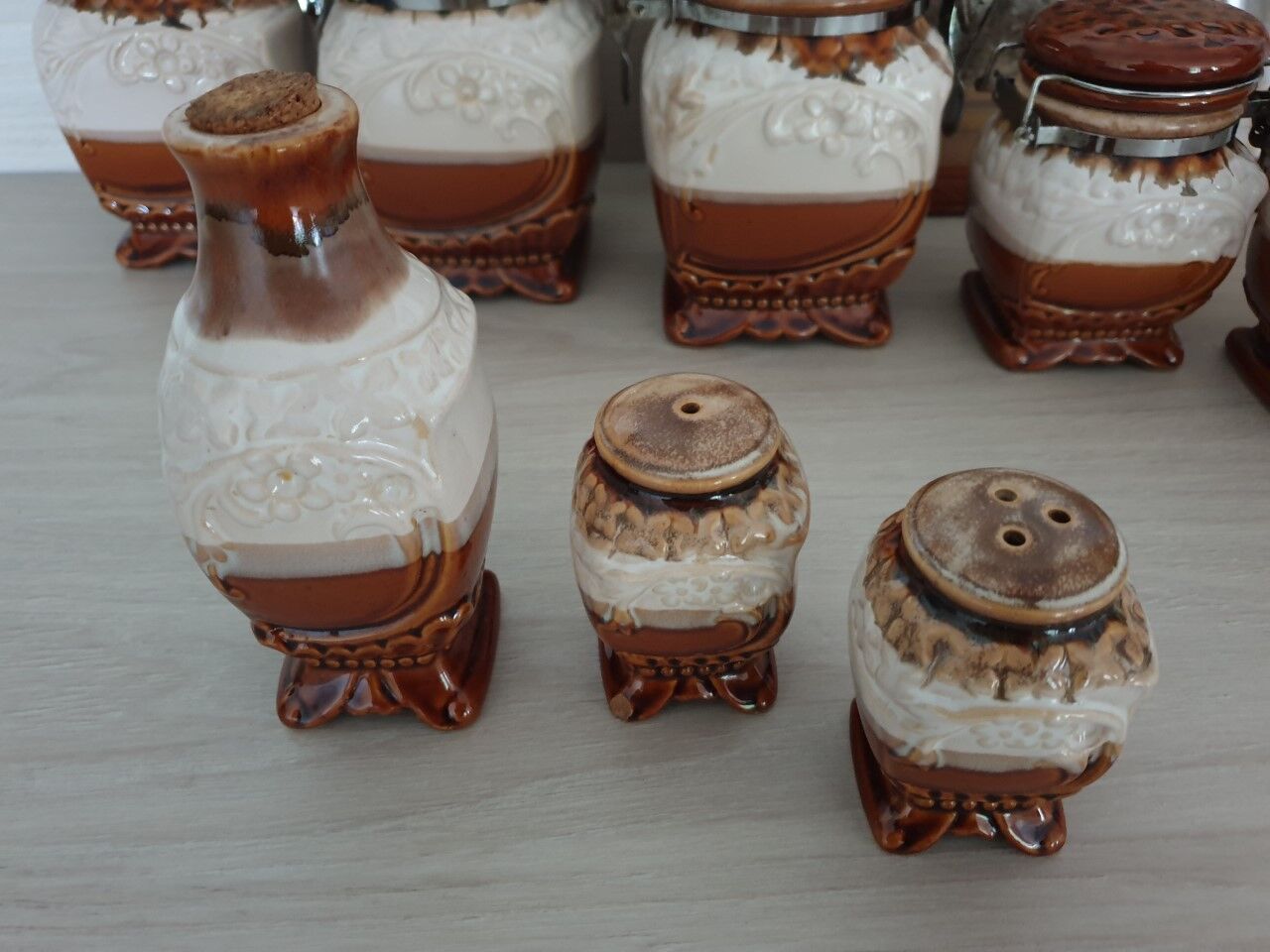 Vintage spice pots