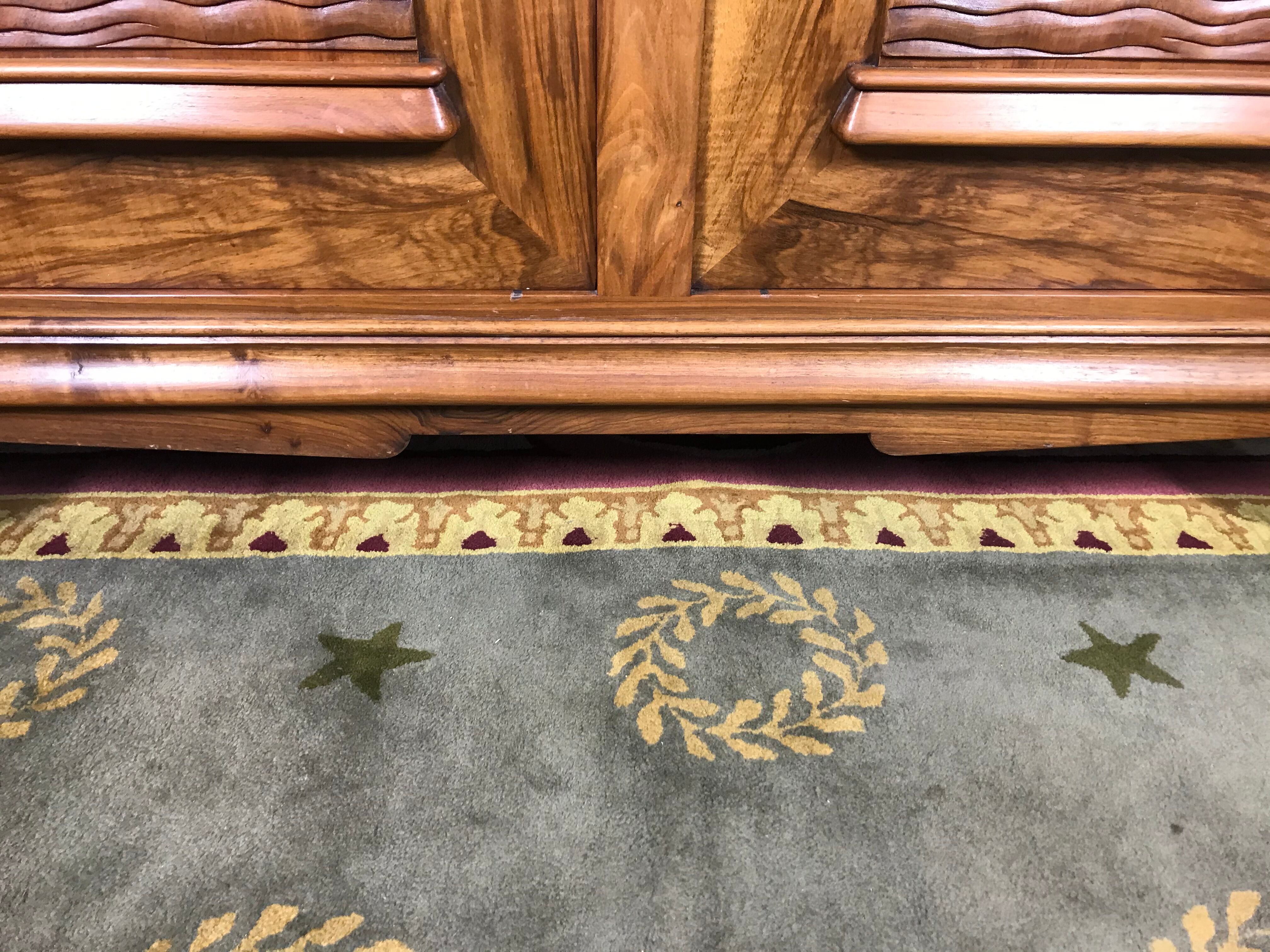 Art Deco buffet walnut carved