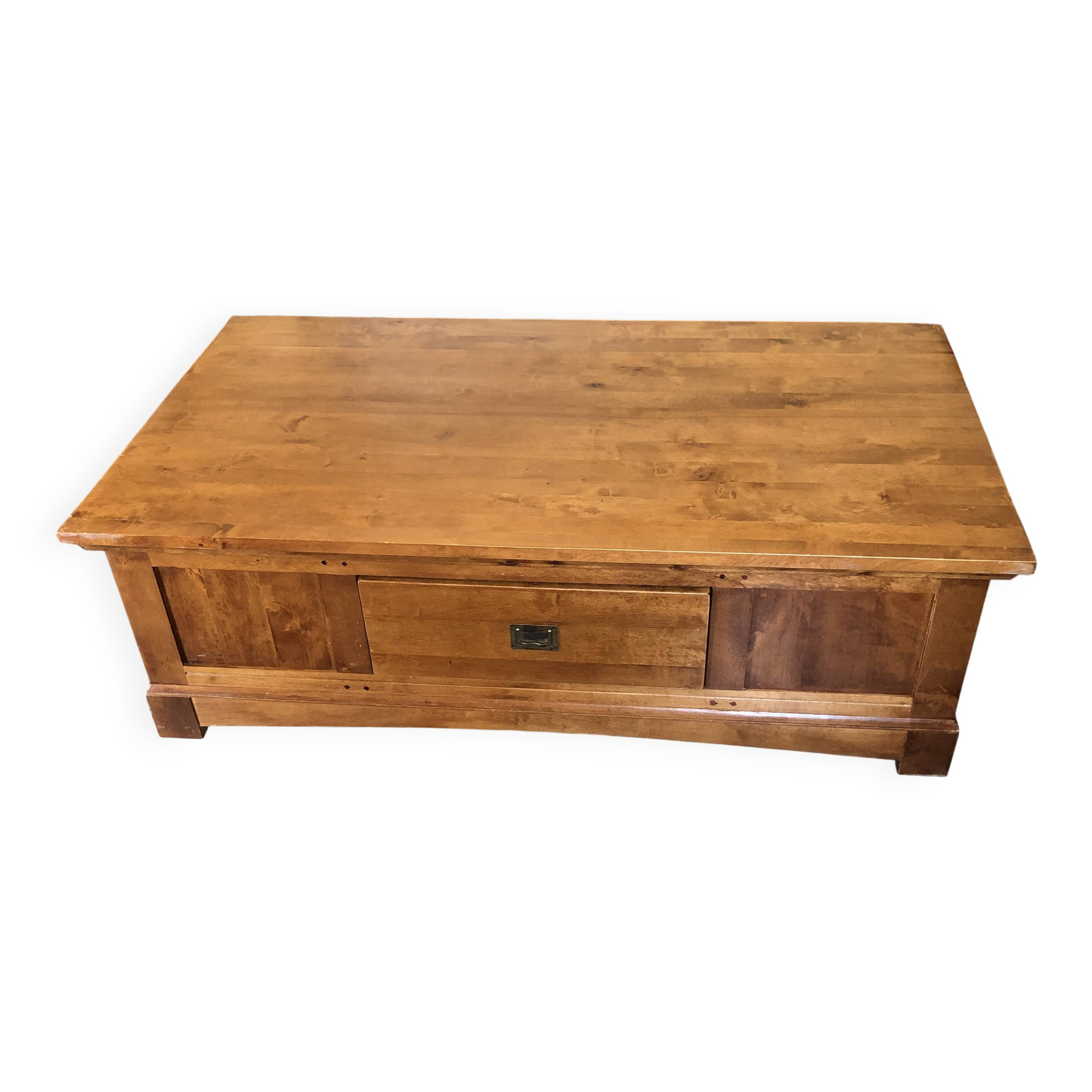 Grande table basse en merisier